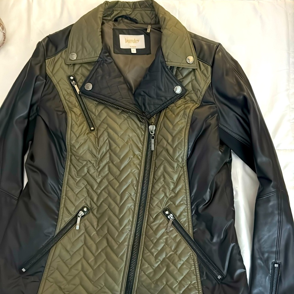 NWOT MIXED MEDIA MOTO JACKET
